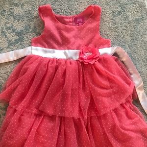 Polka Dot Pink Easter Dress, Size 6